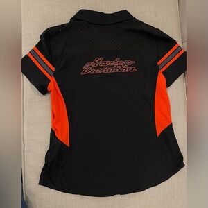 Harley-Davidson "Freedom Machine" Performance Zip Shirt Genuine MotorClothes M